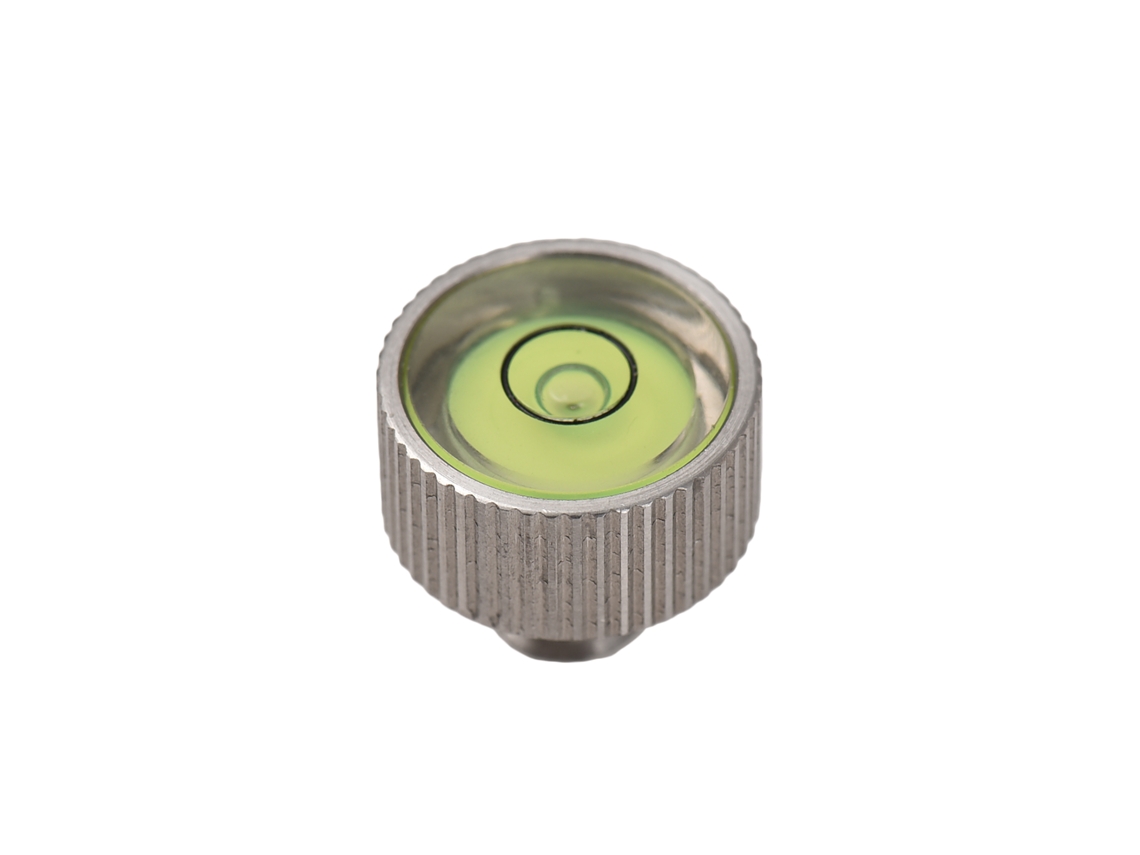 Screw Metal Bubble Level Universal Horizontal Bubble Level 1/4 Inch Screw Installation High Precision Level Circular Bubble LAXISCREED