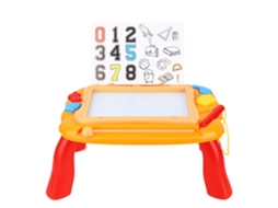 Ats tablero de Dibujo Diy para Niños, Juguete de Arte para Escribir e Pintar com Presente Laranja