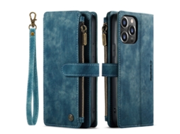 Capa De Couro Para Celular Carteira Para Cartõesazul - Iphone 17