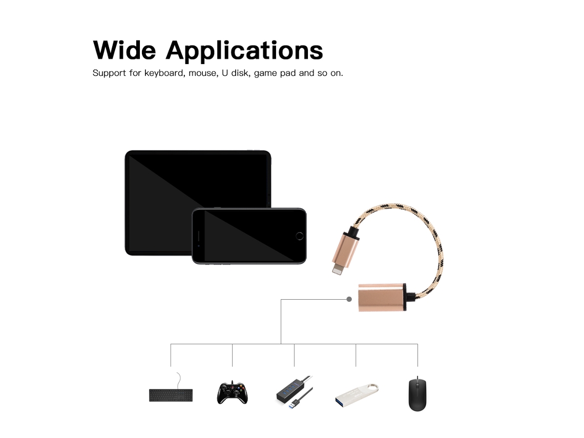 Adaptador Otg Usb3.0 LAXISCREED Prata