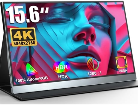 Monitor Portátil Perfeito De 15.6 Polegadas E 4k Uperfect