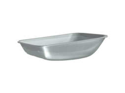 Conjunto 1 Bandeja De Carrinho De Mão Vidaxl Prateado Aço (80 X 60 X 25 Cm)