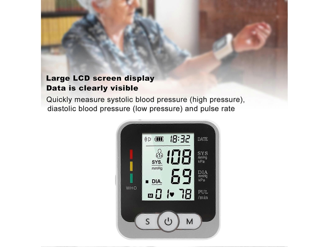 Monitor De Pressão Arterial De Pulso Profissional, Portátil, Digital, Para Uso Doméstico.