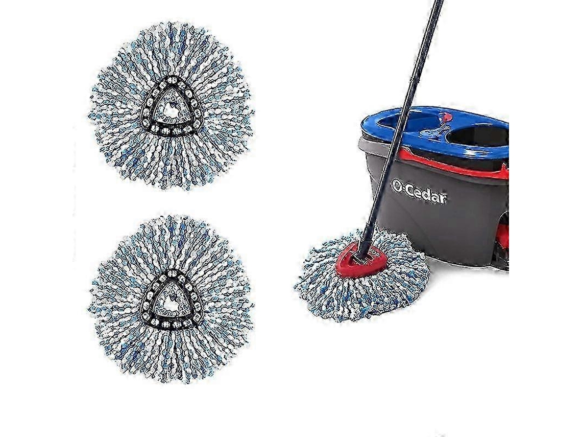 2 Unidades de Cabeça de Esfregar Rotativa Triangular O-cedro Easywring Rinseclean