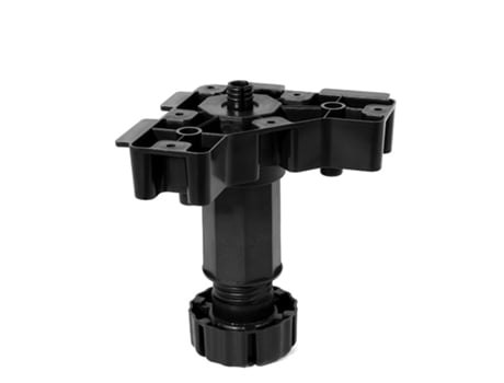 Perna de cozinha ajustável Octo 85-110 preta com extensão triangular 100-140 JUYPAL