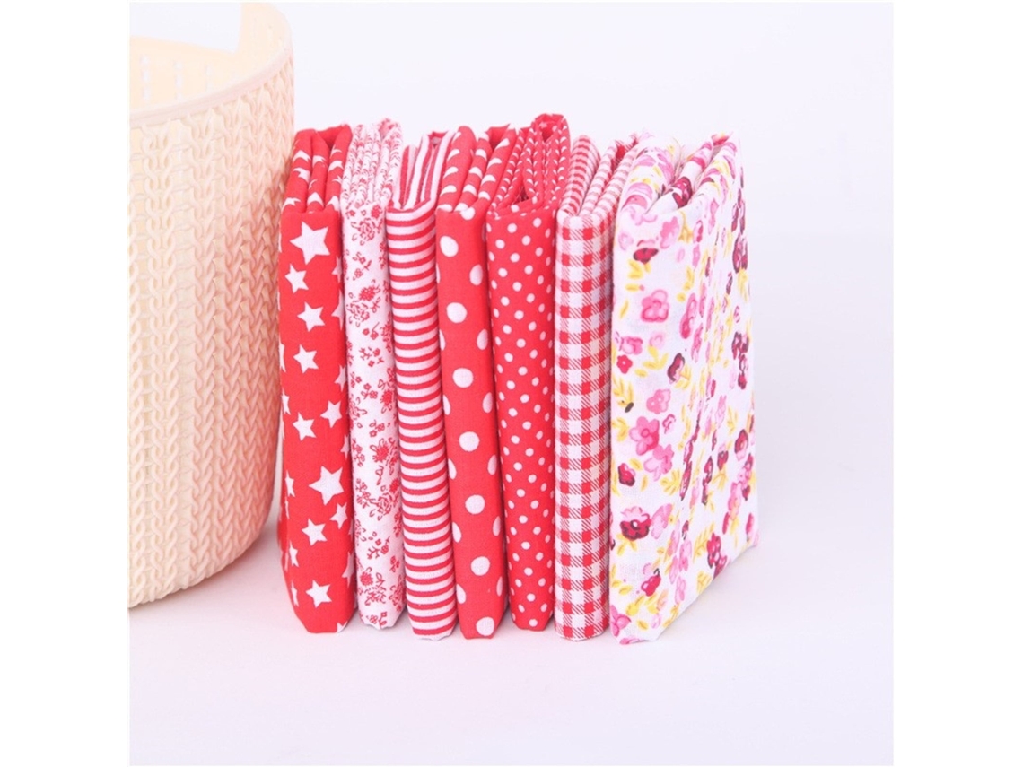 Elysve Pacote De 7 Telas De Algodão Para Patchwork, Com Design Funcional E Acabamento Durável