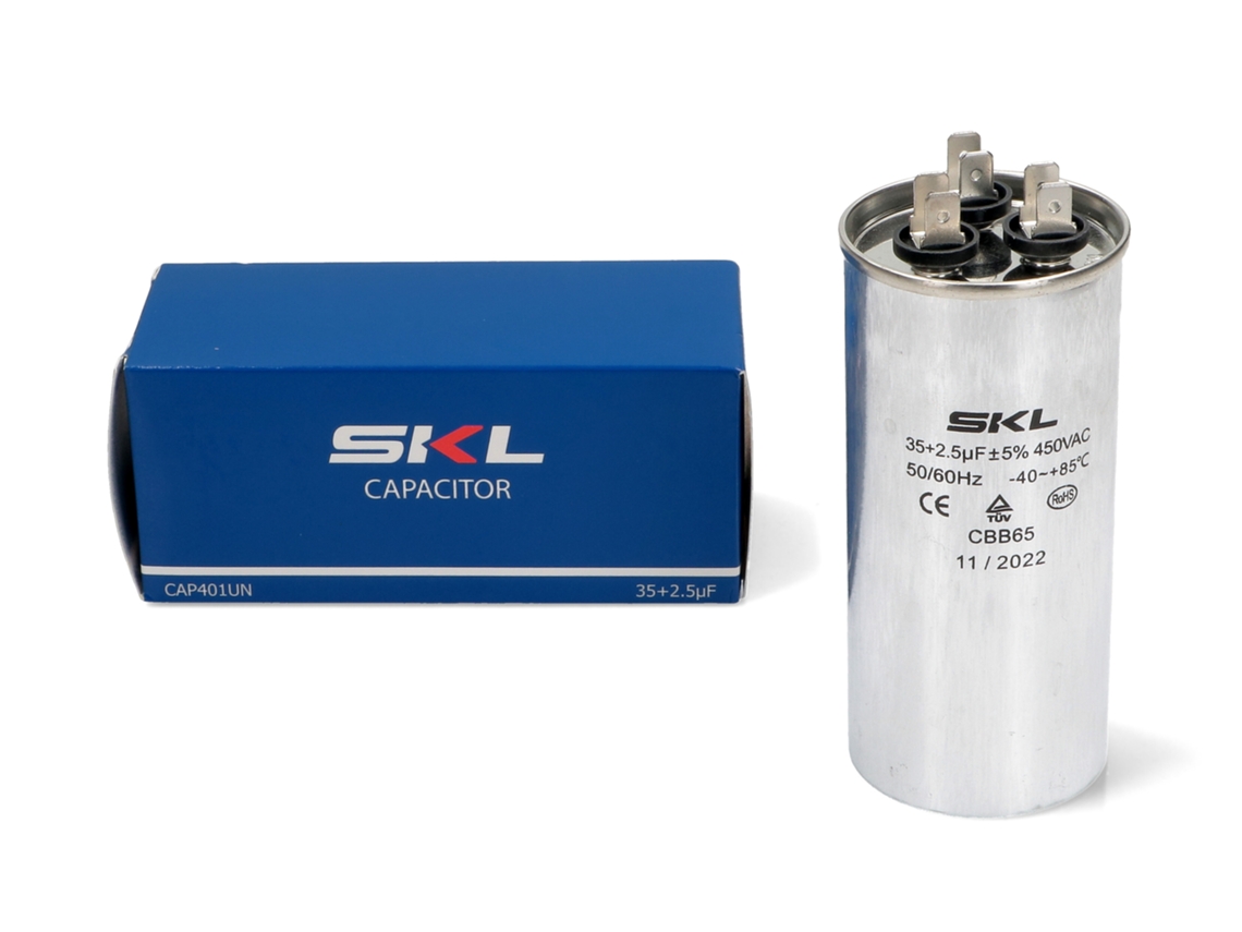 Capacitor para Ar Condicionado 35+2,5µf Ar Condicionado Cap401un