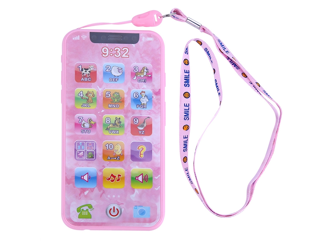 Mali brinquedo Educativo de Música para Bebês e Crianças: Celular Simulado com Aprendizado em Inglês e Russo