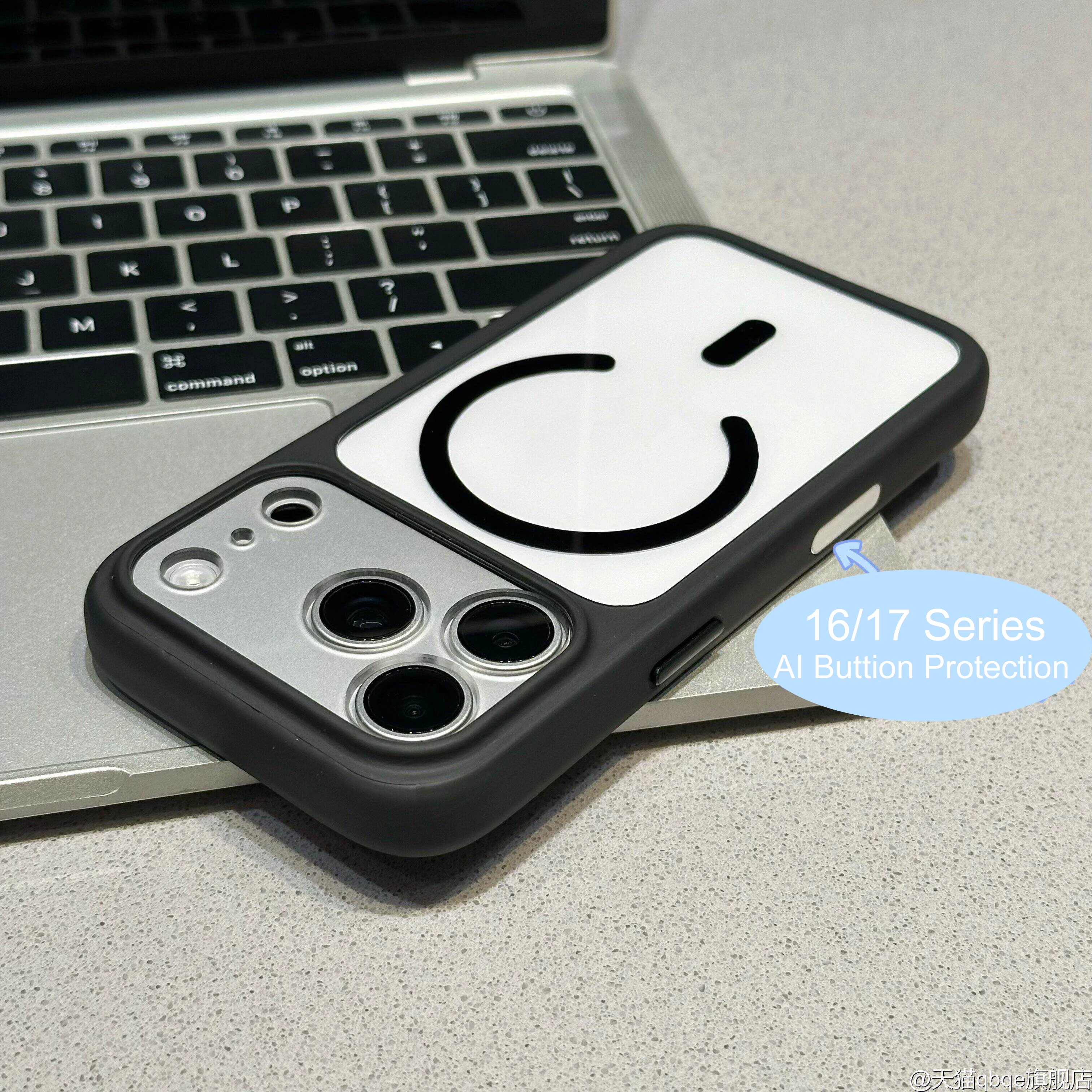 Capa Protetora Magnética (preta Para Iphone 14 Pro Max), Com Tampa Transparente Em Acrílico Para A Câmera.