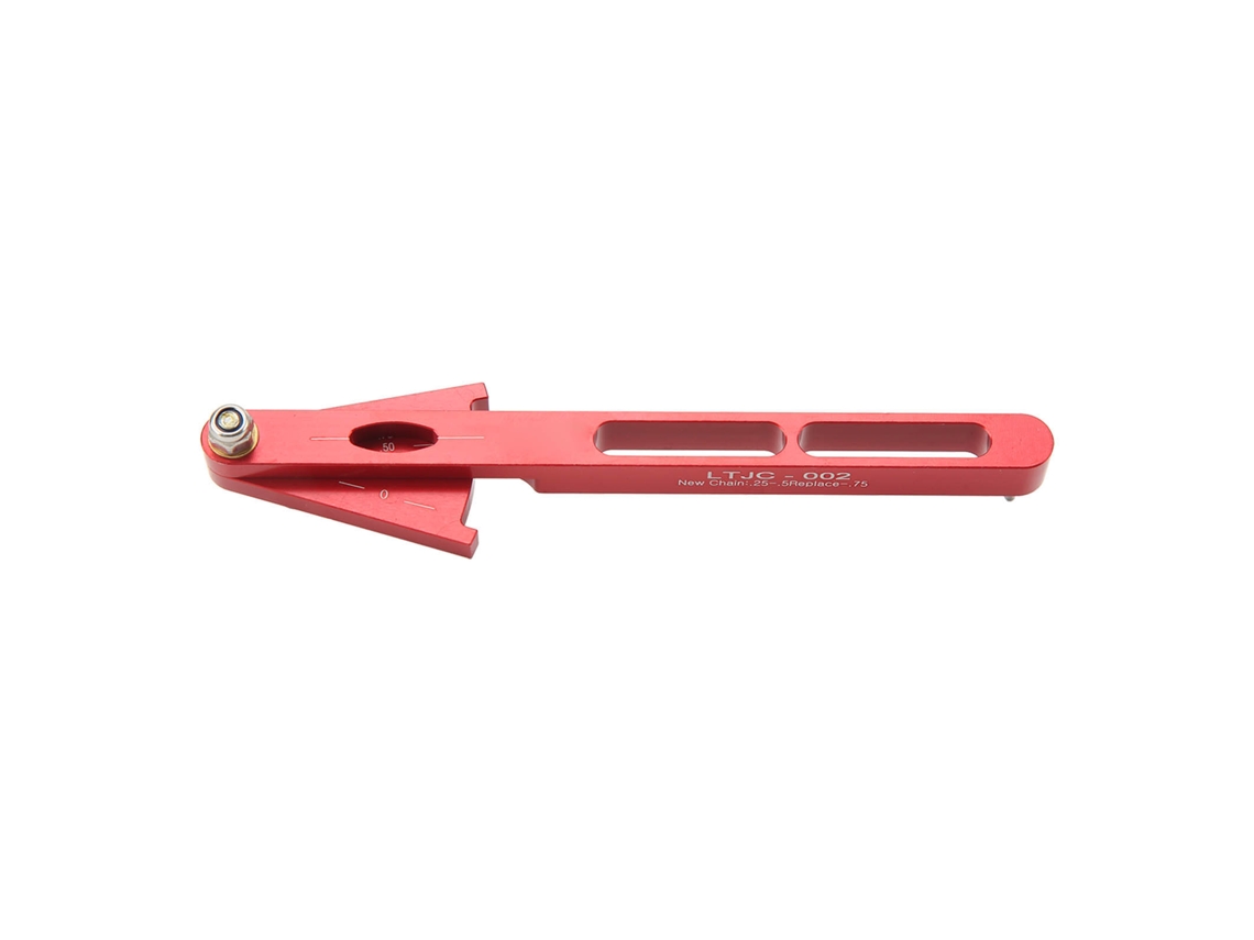 2026 indicador de Desgaste de Cadena Bicicleta Herramienta Multifuncional Medidor de Cadena Aluminio Rojo