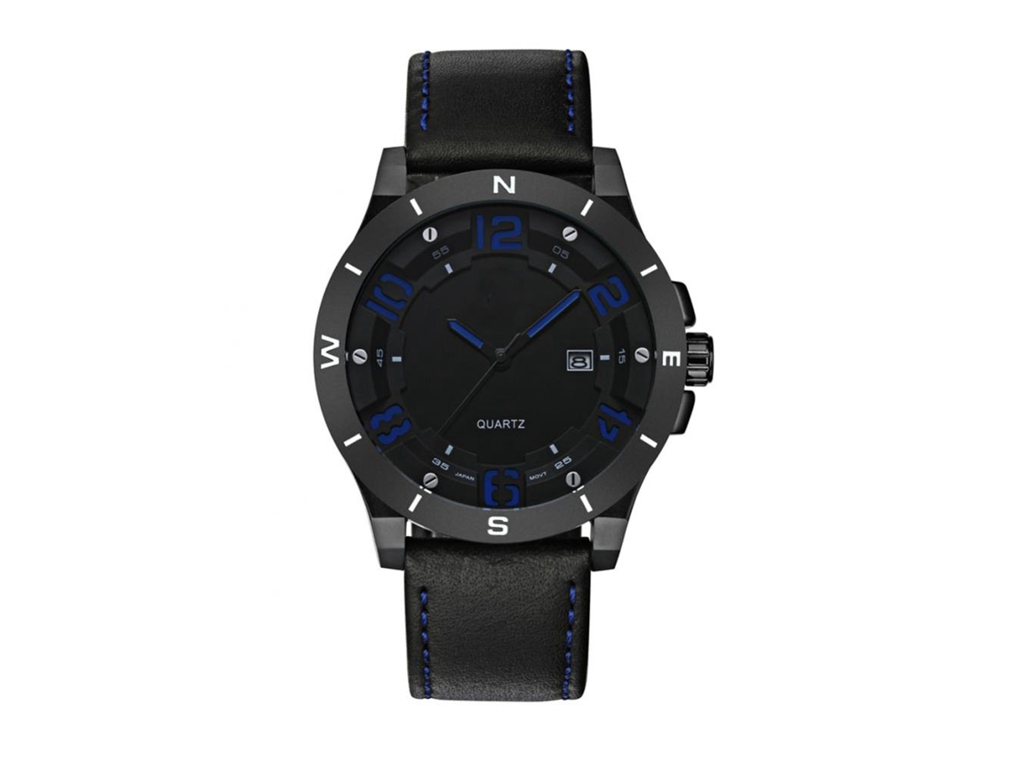 2026 relógio de Pulso Wwoor Masculino de Quartzo Azul Fashionável