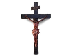 Cruz Religiosa com Feridas, Resina, Nova Line