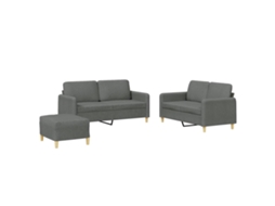 Sofa Set, Sofa Sets Vidaxl Cinzeto Tecido (n/a)