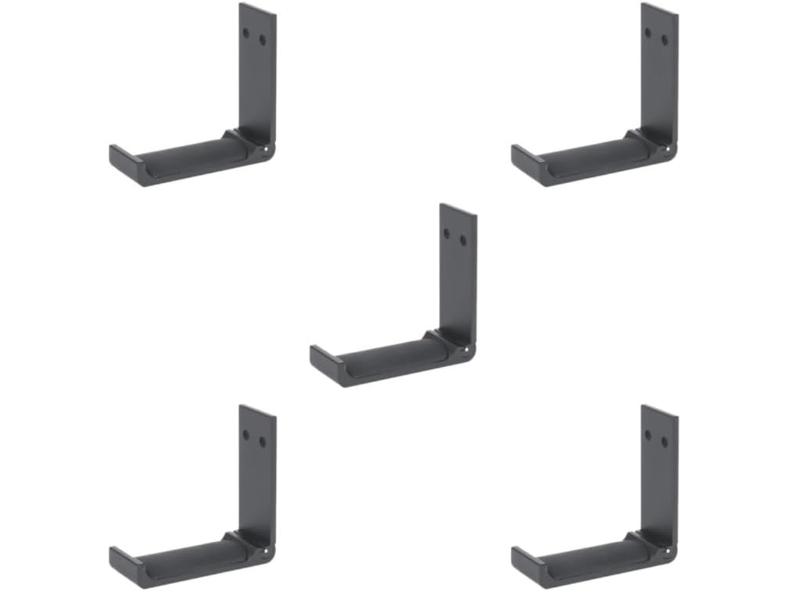 Conjunto De 5 Ganchos Dobráveis Em Liga Metálica Para Fones De Ouvido Gamer, Pretos, Tipo B