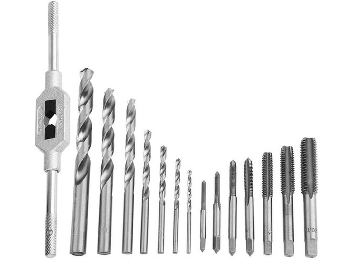 Conjunto De Brocas A Fio Solidchoice - Conjunto De Brocas A Fio 15 Unidades - Ferramentas De Alta Qualidade - Metais - Durável - Perfuração Fácil - Ca