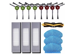 Conjunto de 15 Peças Acessórios Reposição para Aspirador Robô Híbrido Deebot Ozmo 920 950 2, Incluindo Filtro Hepa e Esfregão BRILVIBERA