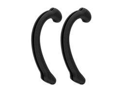 5 Pares de Protetores Bucais Silicone Macio, Reutilizáveis, Antiderrapantes, GOKOCO (preto)