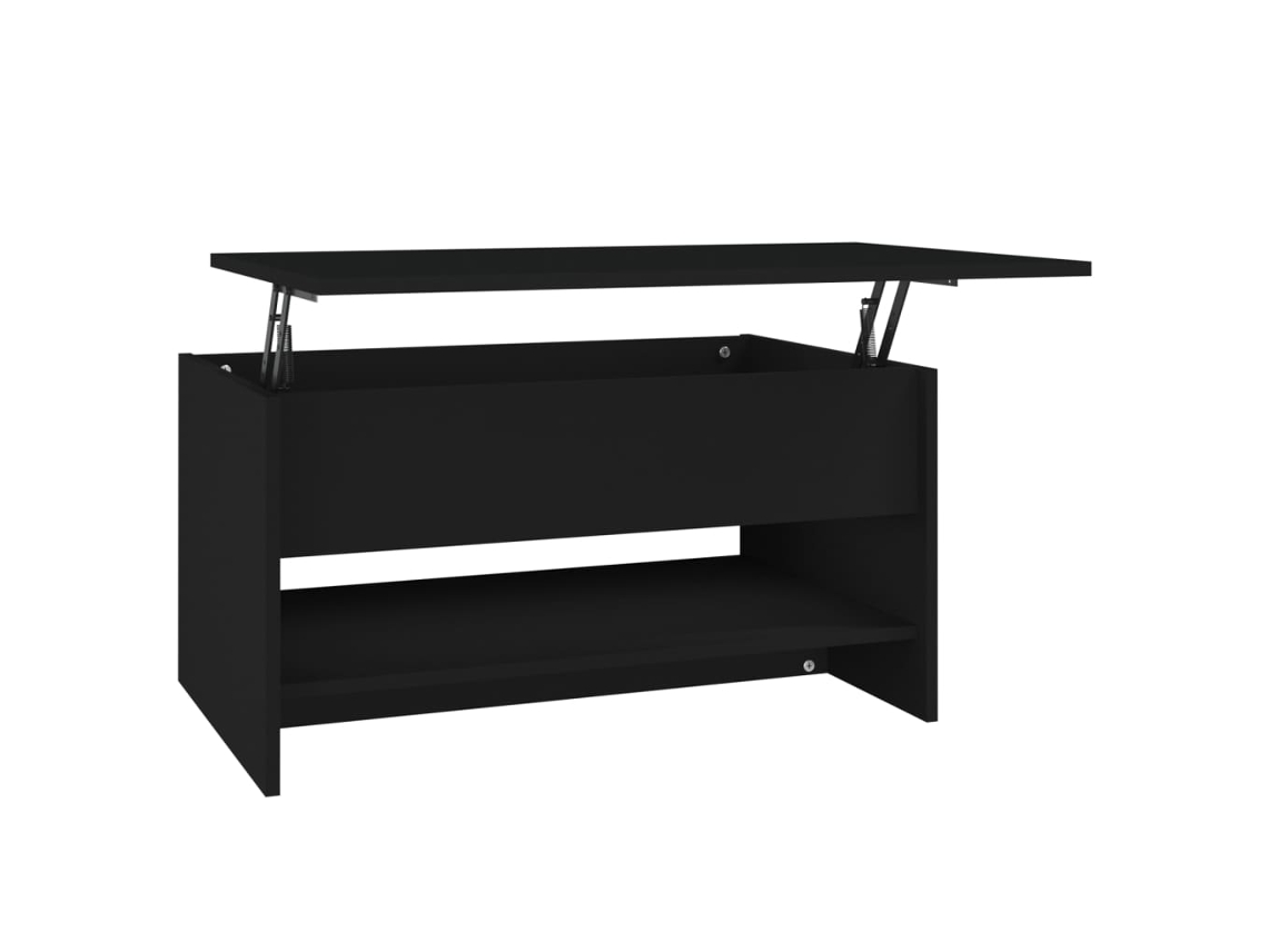 Coffee Table, Coffee Tables Vidaxl Preto Madeira Processada (80 X 50 X 41.5 Cm)