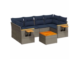 Garden Sofa Set, Garden Sofa Sets Vidaxl Cinzeto Rattan / Vime (n/a)