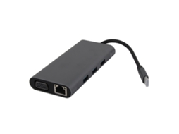 Dock Station Type-c (hdmi Vga) 10 Em 1 Para Adaptador Multifuncional Rj45 Pd Usb 3.0