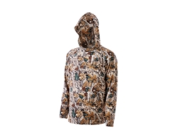 Moletom com Capuz de Camuflagem, Tamanho M, Masculino, Transpirável e Absorvente Umidade, Secagem Rápida, para Caminhada, Pesca Caça, Manga Comprida