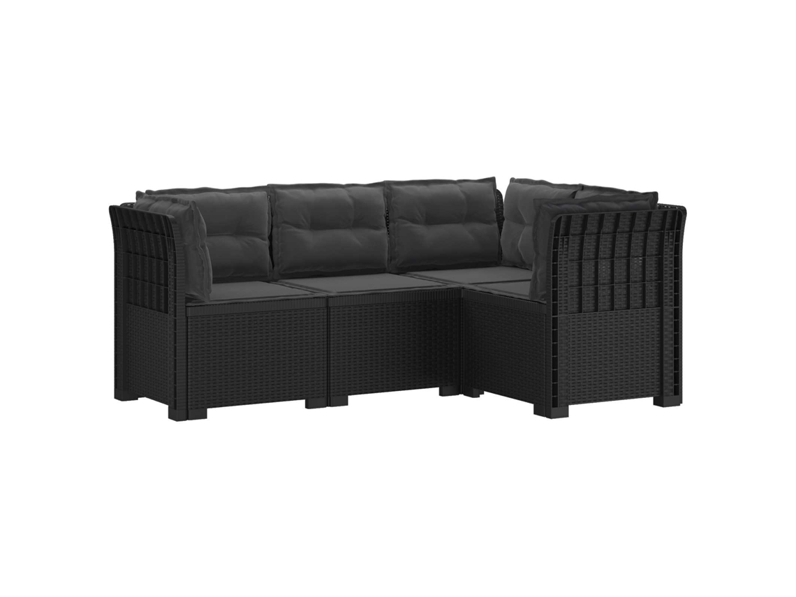 Maison Exclusive - Sofá De Jardim Para 4 Pessoas Com Almofadas Visual Rattan Pp