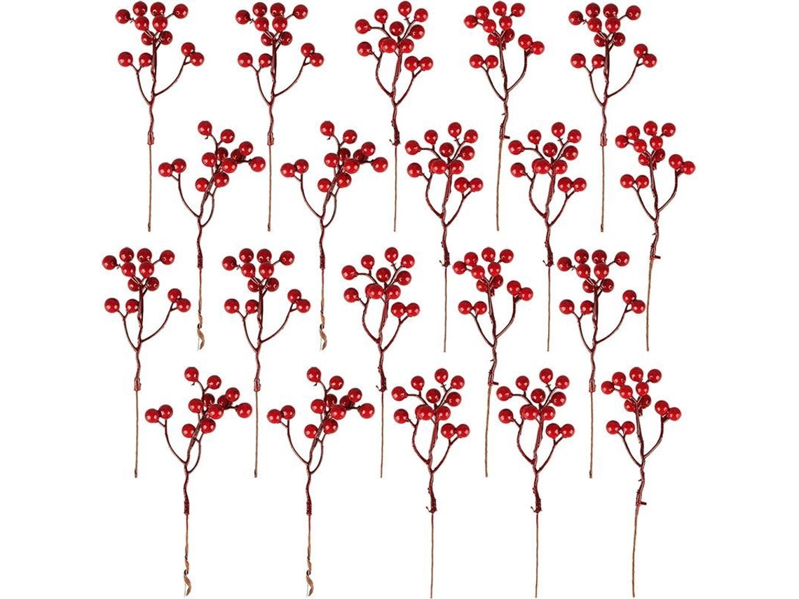 Ramos de frutos vermelhos artificiais Nova Line 18cm | S/MARCA