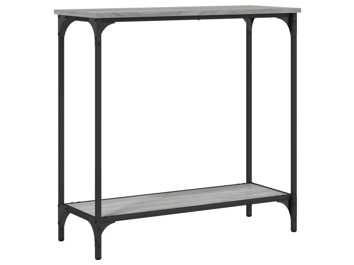 Console Table, Console Tables Vidaxl Cinzeto Madeira Processada (n/a)