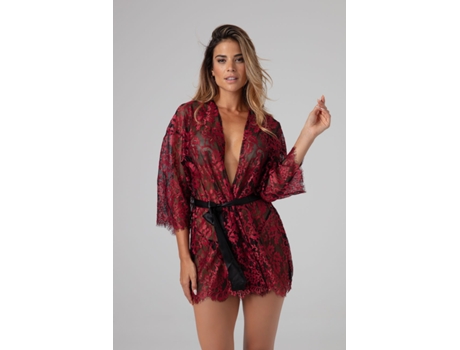 Quimono CHRISTINE Lujo Fleur Plaisir Vermelho (2XL)