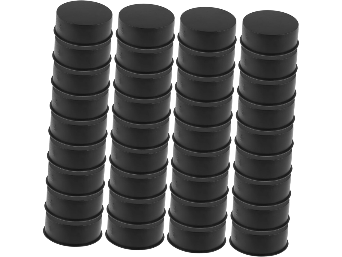 Capa De Dobradiça Armário Plástico Preto, 100 Unidades, À Prova