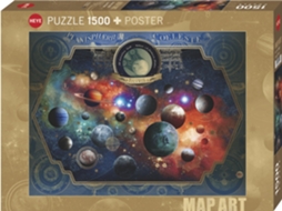 Puzzle 1500 peças Map Art Space World (Idade minima recomendada: 9 anos)