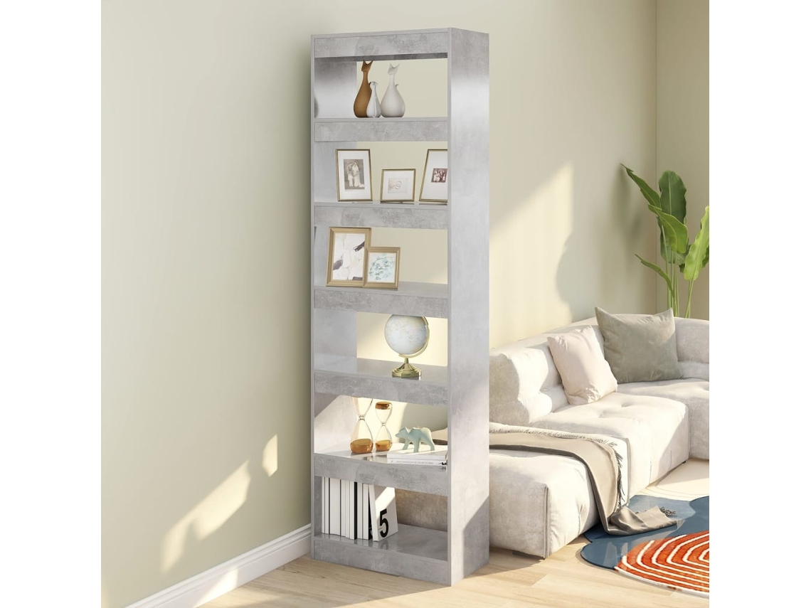 Vidaxl Estante/divisória 60x30x198 Cm Cor Cinzento Cimento