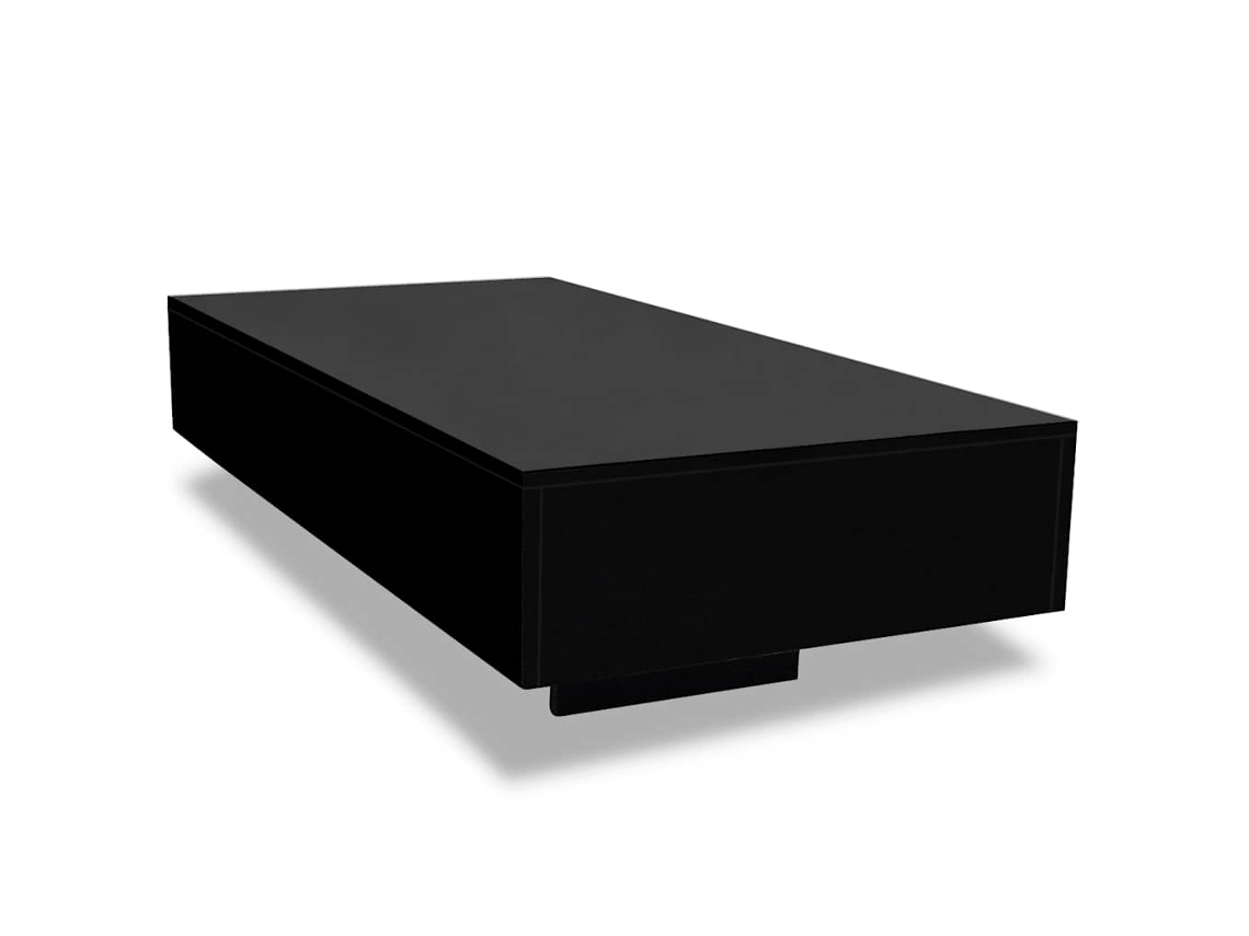 Mesa de Centro em Preto Brilhante MAISON EXCLUSIVE