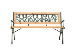 Maison Exclusive - Banco De Jardim 122 Cm Ferro Fundido E Madeira De Abeto Maciça