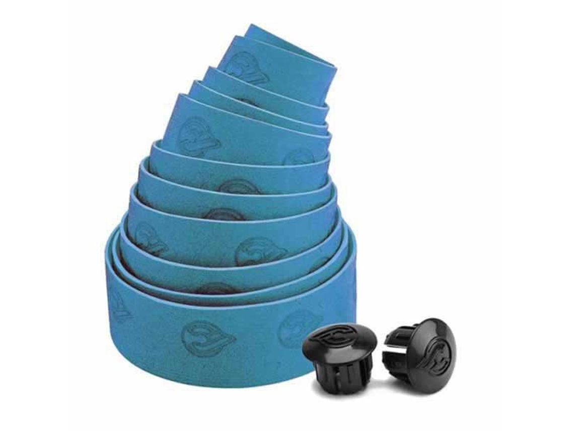 Fita de Guidão com Plugues de Extremidade Wave Azulcinelli