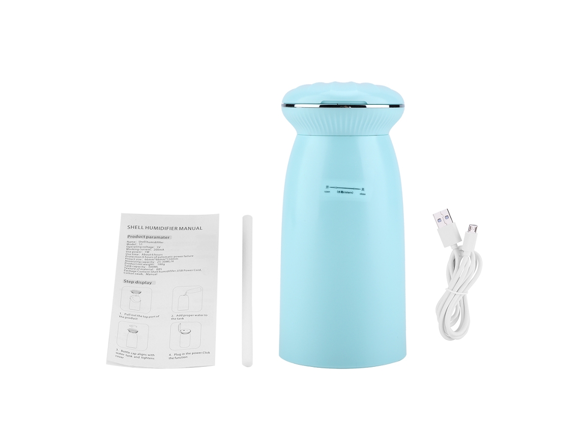 Laxiscreed Umidificador Usb Azul, Compacto, Silencioso E Tranquilo Para Casa, Escritório E Viagens
