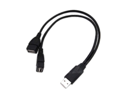 Lurelia Cabo Adaptador 480 Mbps Usb 2.0 Para 2 Divisores Usb Fêmea Duplos