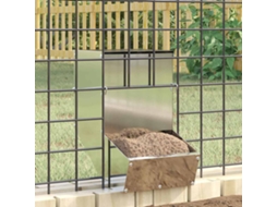 Vidaxl Comedouro Para Coelhos Prateado 17,5 X 26 X 28,5 Cm 1,5 Kg