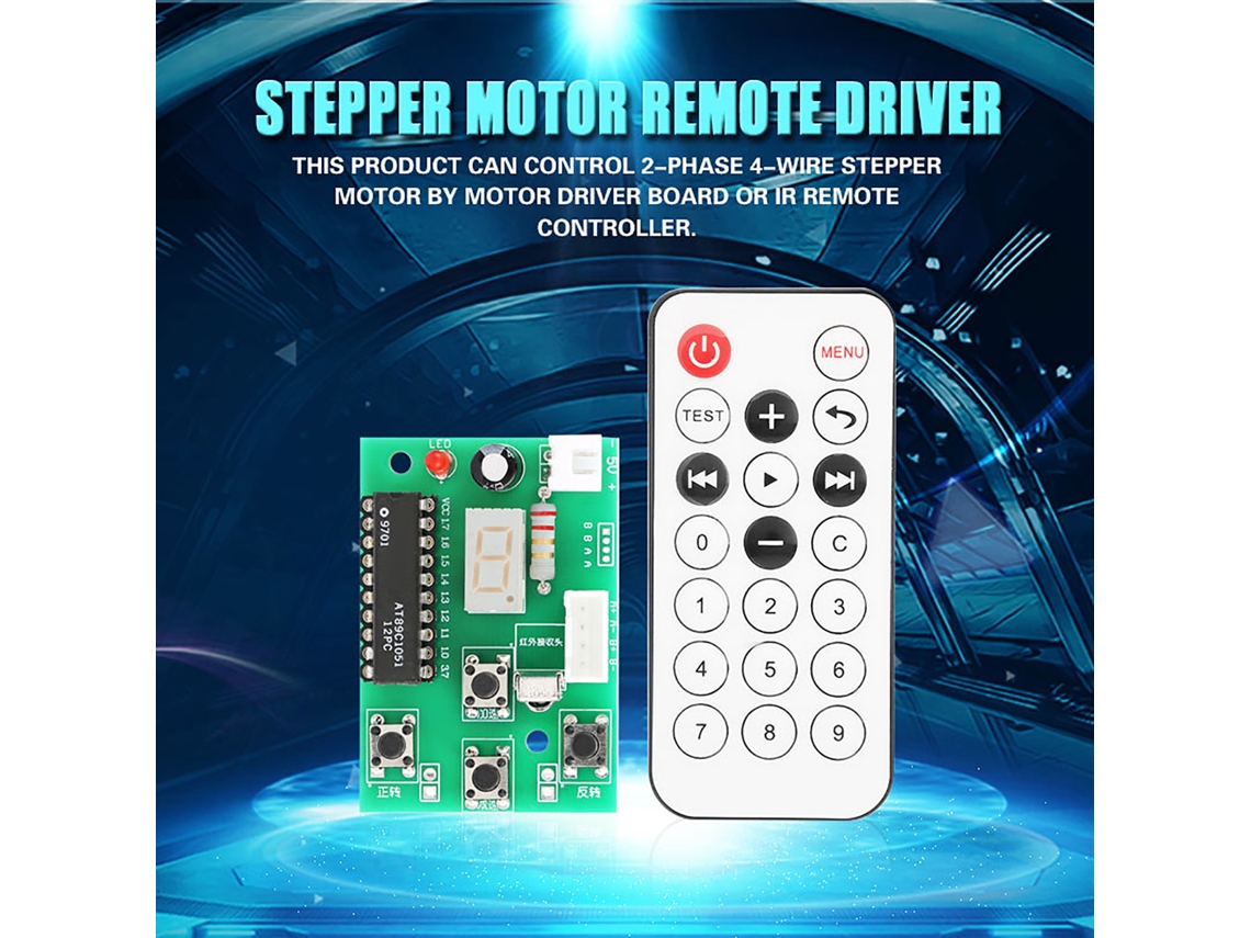 Driver de Motor Passo a Passo 4 6v Controlável Remotamente