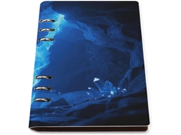 Blue Flame Pasta De Planejamento A5 Com 6-argolas, Caderno Espiral Profissional Em Couro Com Pautas, Pastas