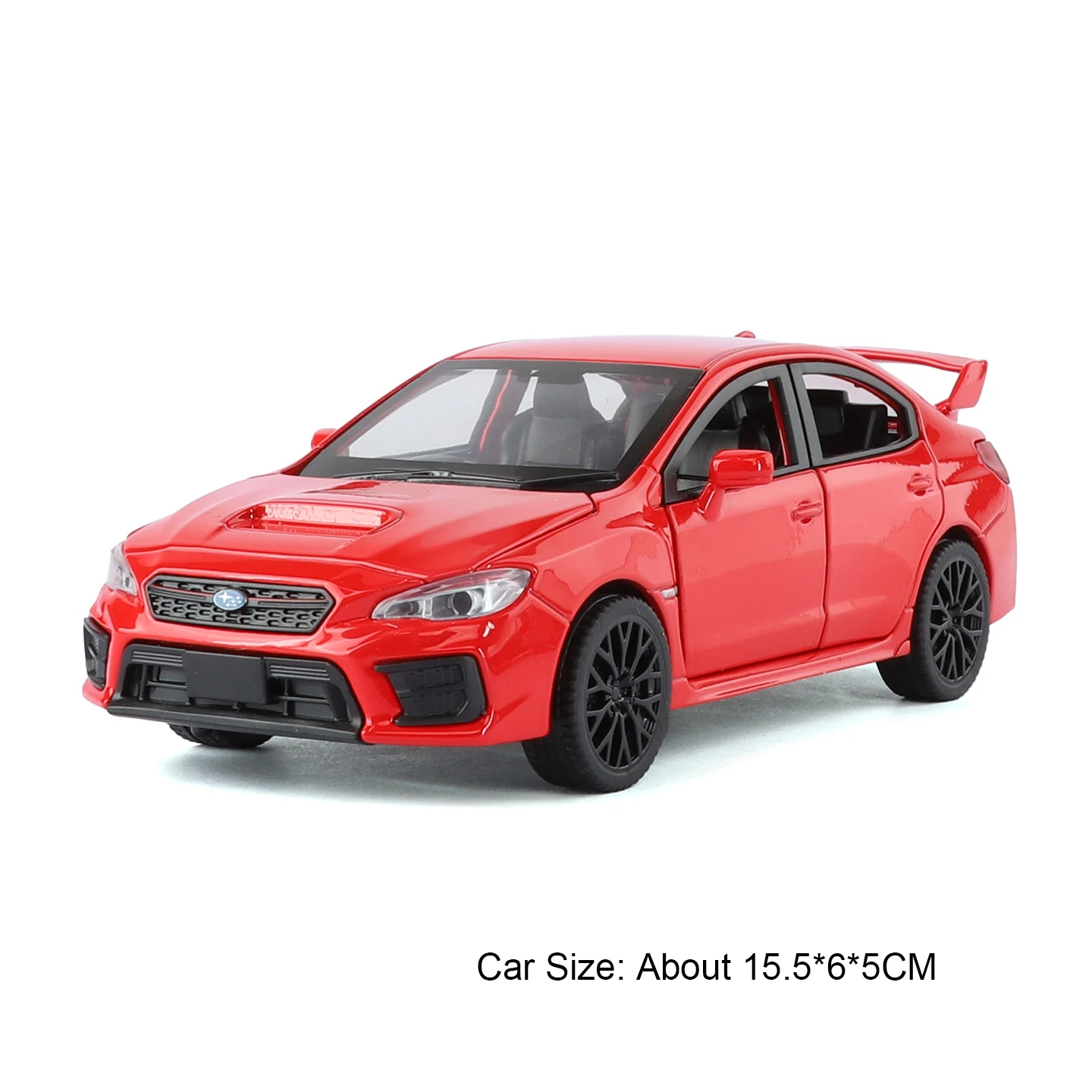 (wrxsti Vermelho) 1:30 - Miniatura De Carro - Metal Fundido