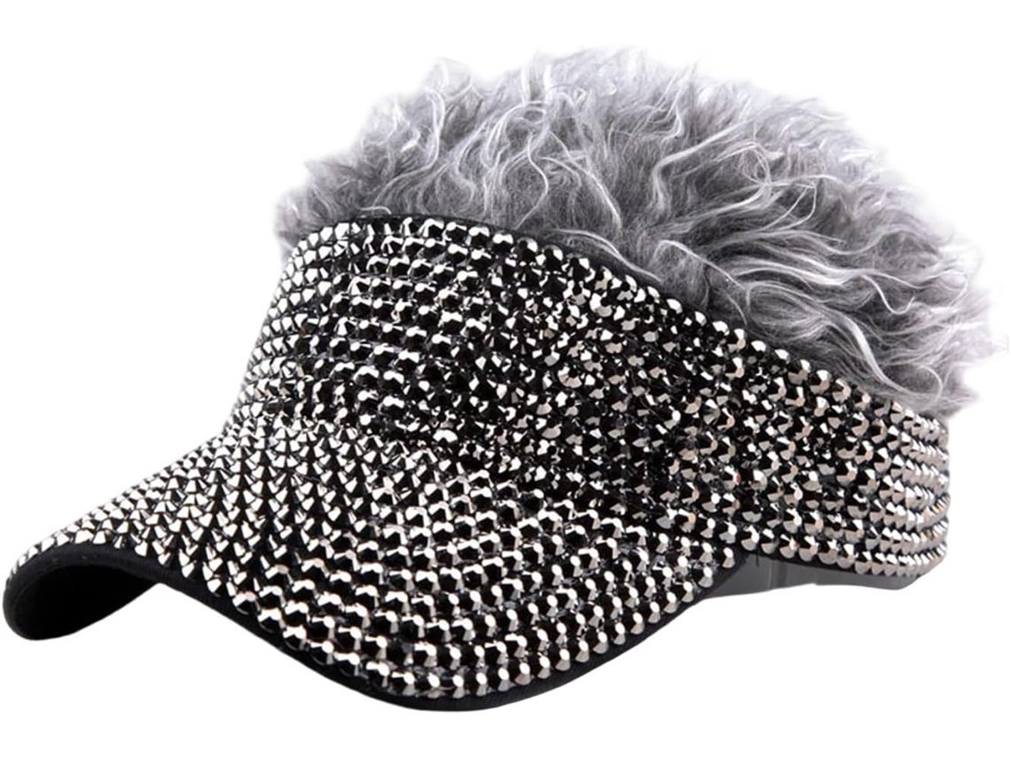 Boné de Beisebol Estiloso com Aplicações de Strass SFUSHOS