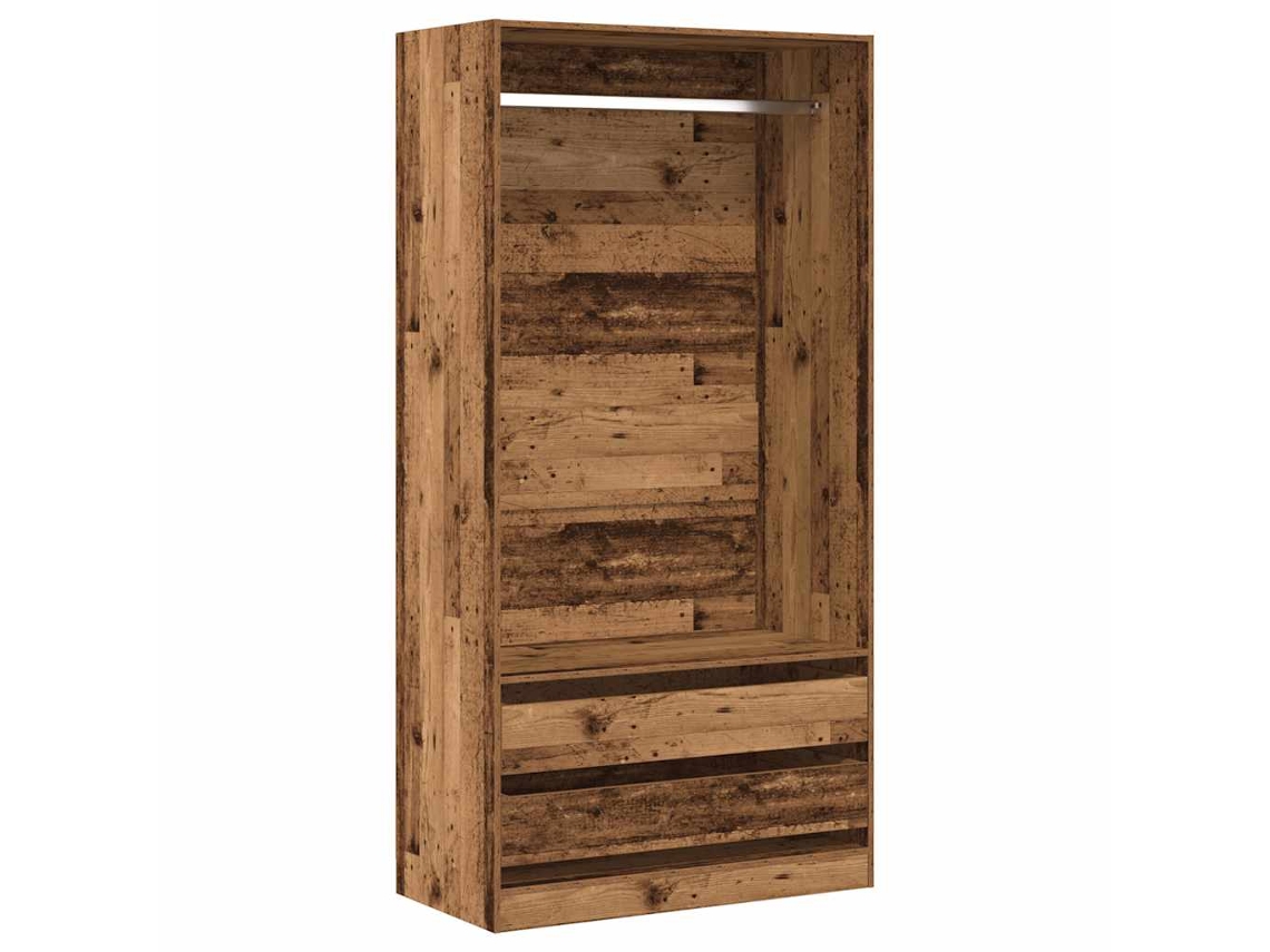 Conjunto 1 Wardrobe, Wardrobes Vidaxl Marrom Madeira Processada (100 X 50 X 200 Cm)