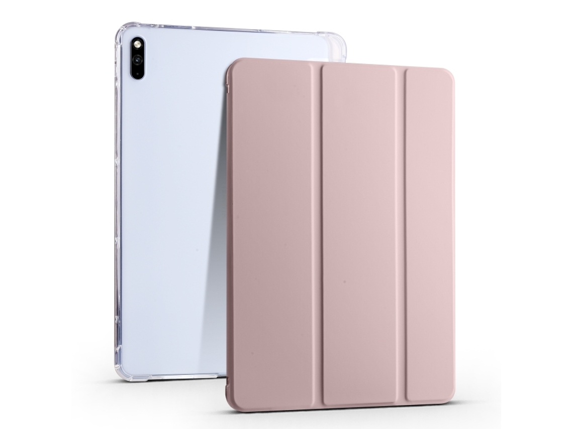 Capa Inteligente Tpu Transparente Halinuia Com Três Dobras Para Tablet Huawei Matepad 10.4