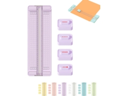 Cortador De Papel Bidirecional 4 Em 1, Mini Multifuncional Com Lâminas