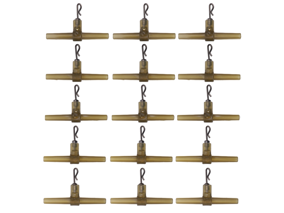 Conector de Tackle T Green Reutilizável 15pcs