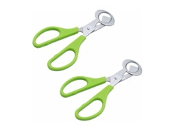 Conjunto De 2 Tesouras De Aço Inoxidável Para Ovos Codorna, Tesouras Pequenas Para Cortar Ovos De Codorna E Outros Pequenos, Verde