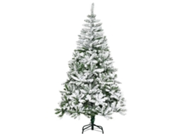 Árvore de Natal Artificial PVC e Aço cor Verde Ø105x180cm HOMCOM