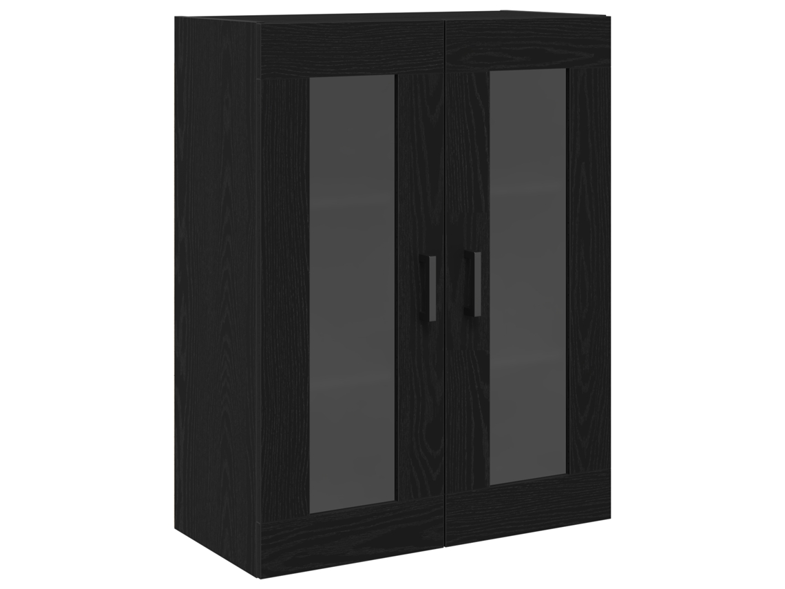 Conjunto 1 Armário De Parede Vidaxl Preto Derivados De Madeira (69,5 X 34 X 90 Cm)