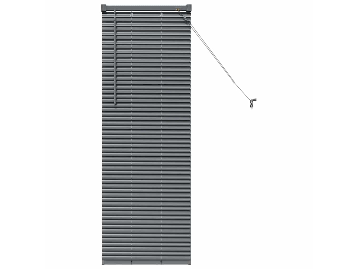 Conjunto 1 Persianas Venecianas Vidaxl Cinzento Alumínio (130 X 40 Cm)